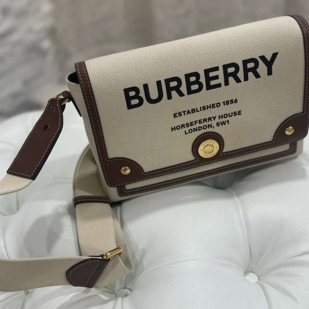 Burberry Canvas and Leather Messenger Bag - Picture 2 of 7